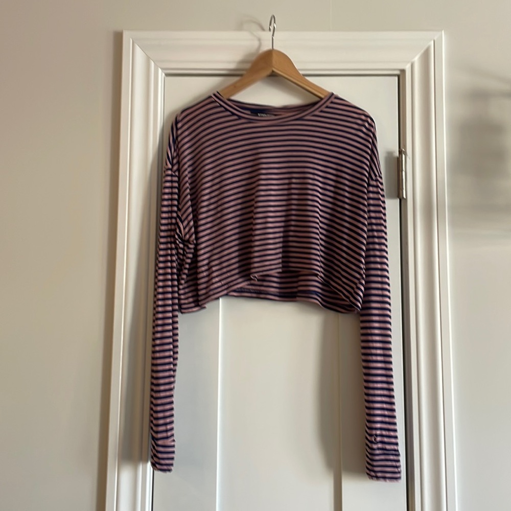 Reformation long sleeve crop top